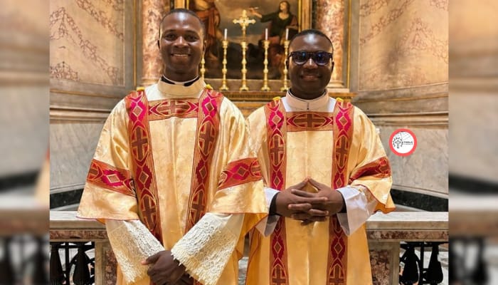 Ebenezer Addai and Bismark Anokye were ordained deacons in Rome